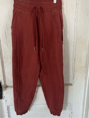 lululemon athletica Russet Red Drawstring Joggers